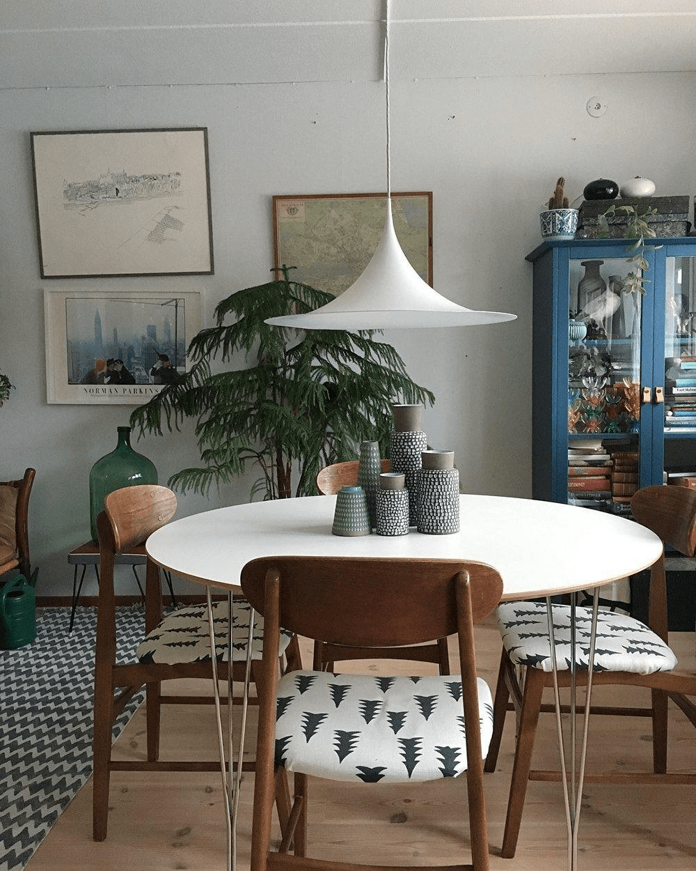 Semi Arched Pendant Light
