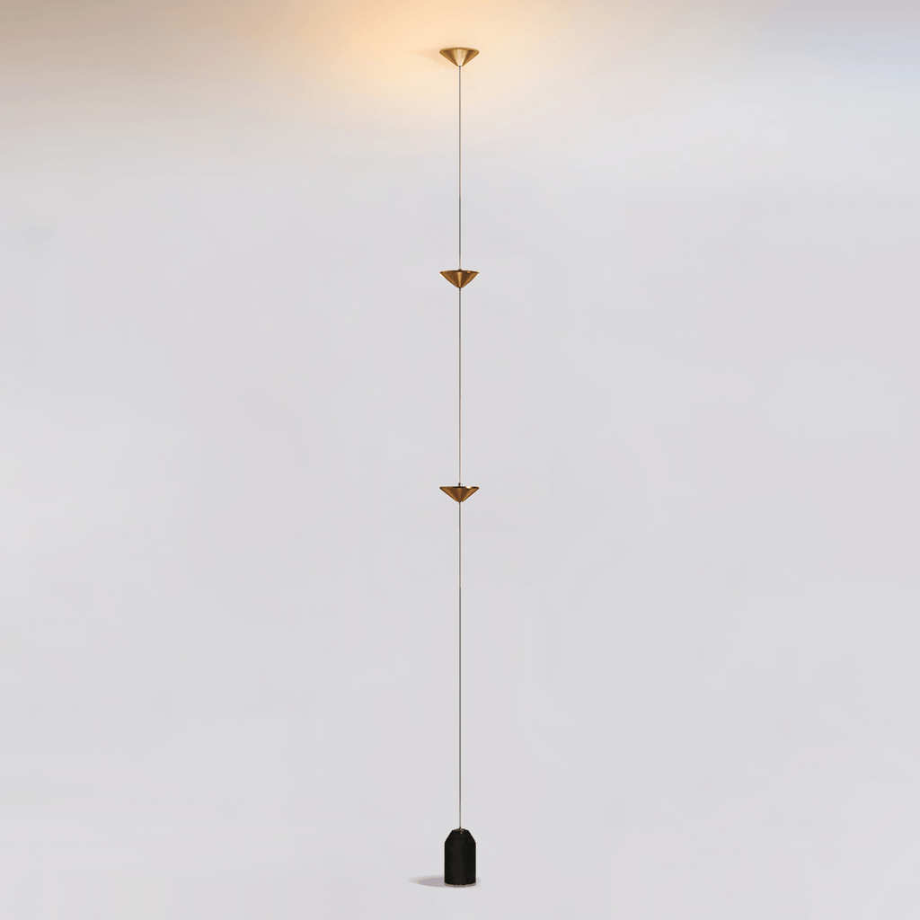 Soreluna 3- oder 4-flammige Stehlampe — Gold & Schwarz