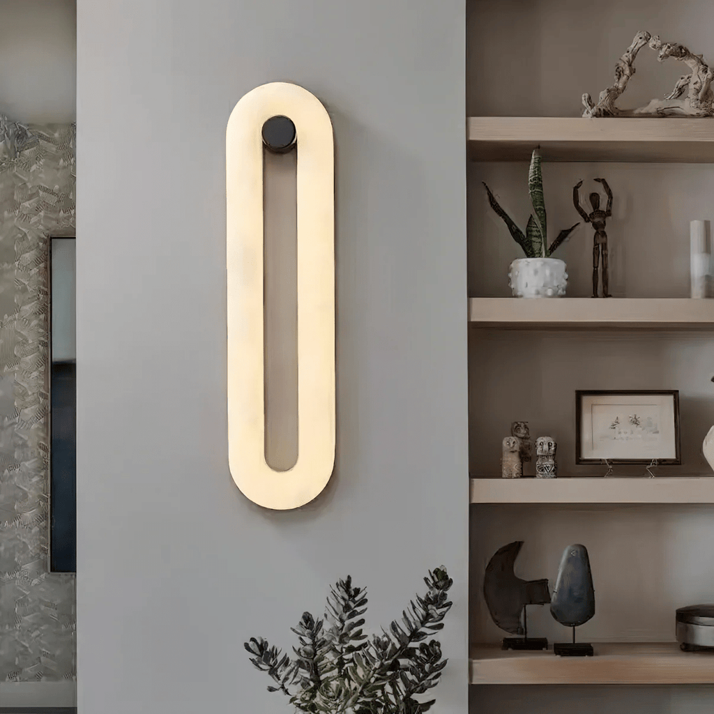 Aurea-alabastvæglampe — moderne integreret LED