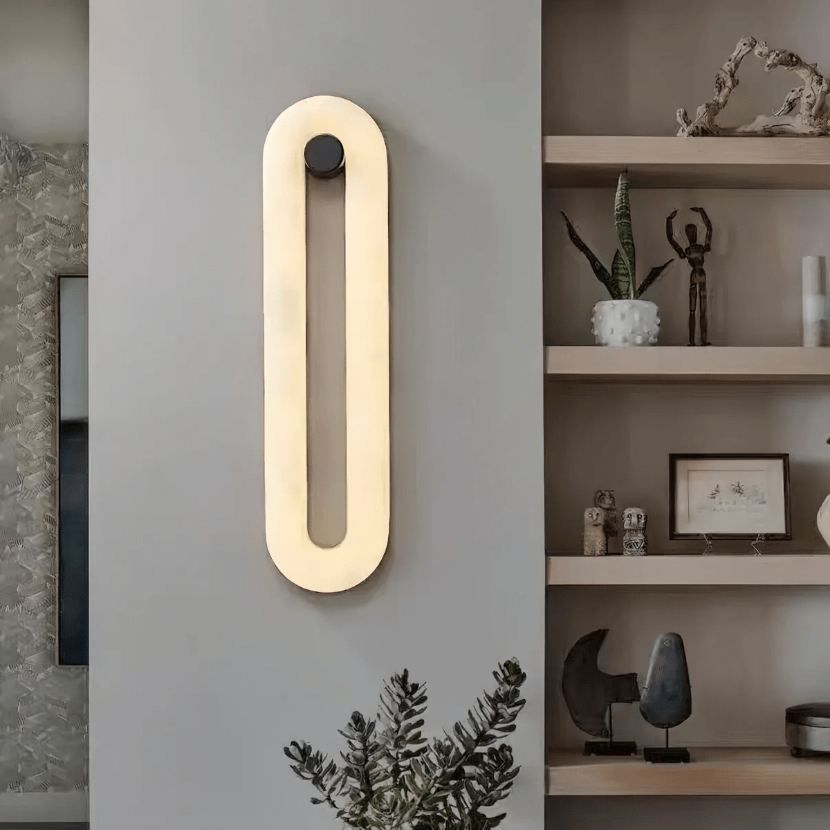 Aurea-alabastvæglampe — moderne integreret LED
