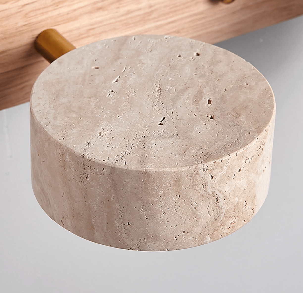 Travertine Duo Wall Light — Multiple Diameter Options