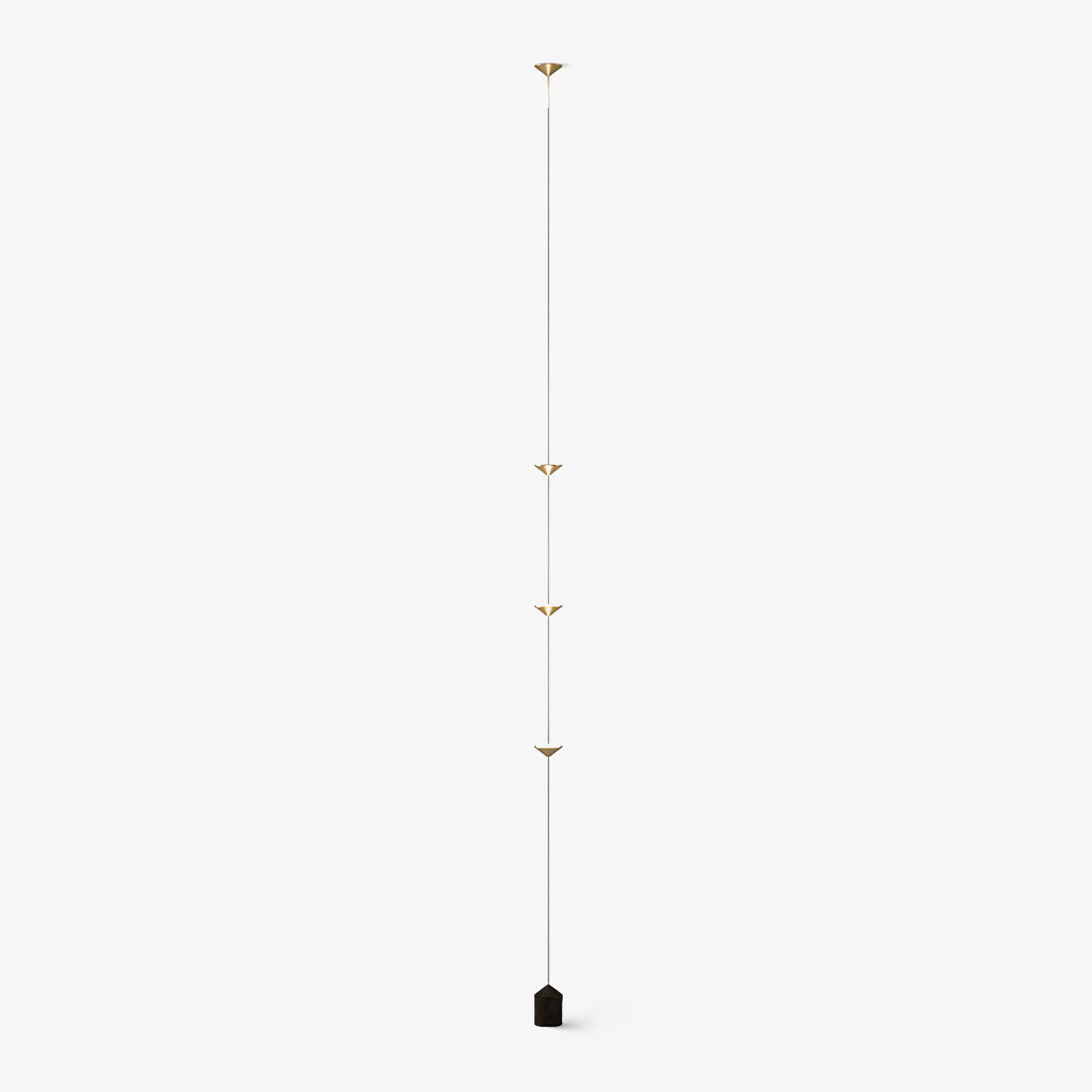Soreluna 3- oder 4-flammige Stehlampe — Gold & Schwarz