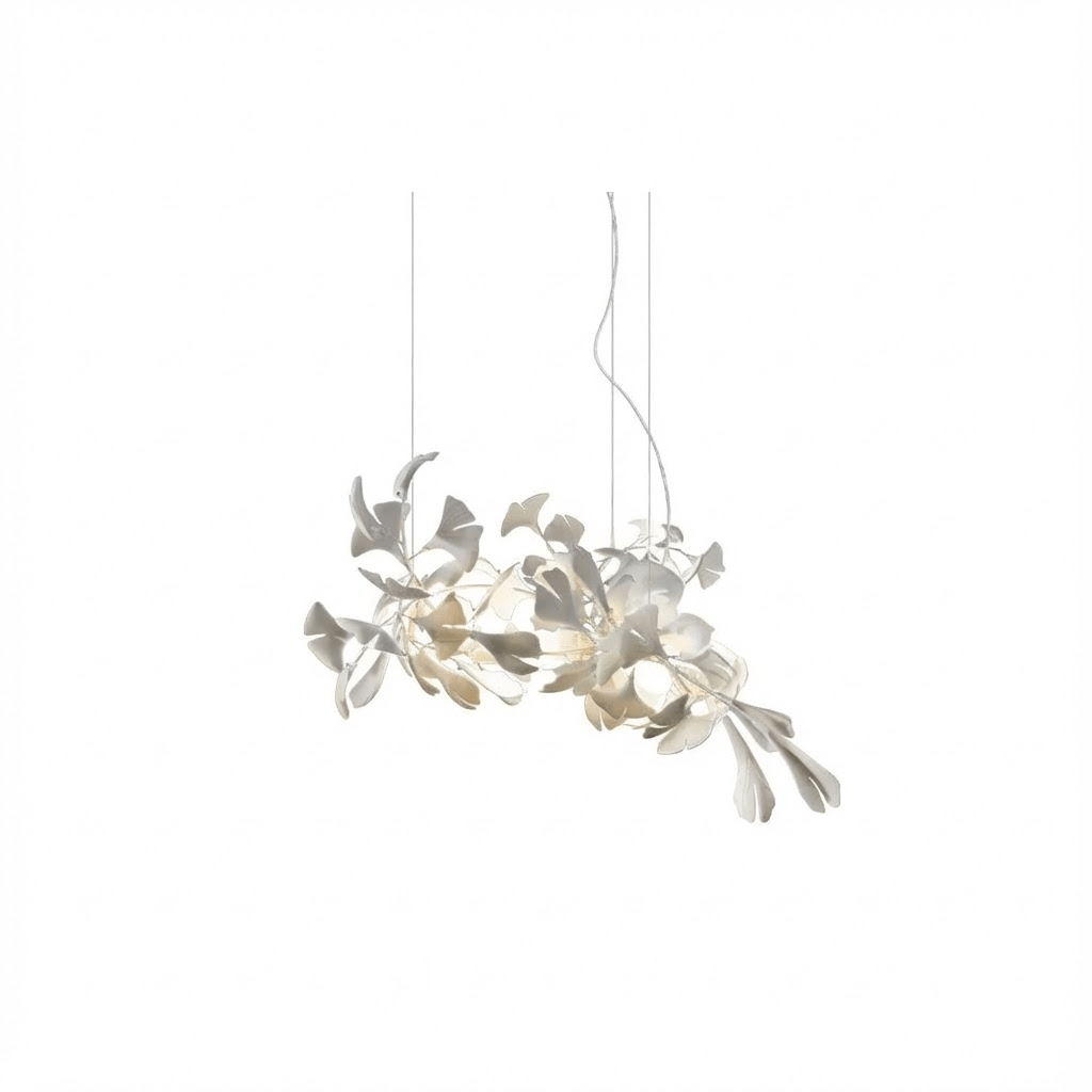Lineare Pendelleuchte „Gingko Bloom“ – 39 Zoll, 6-flammig, oder 47 Zoll, 8-flammig