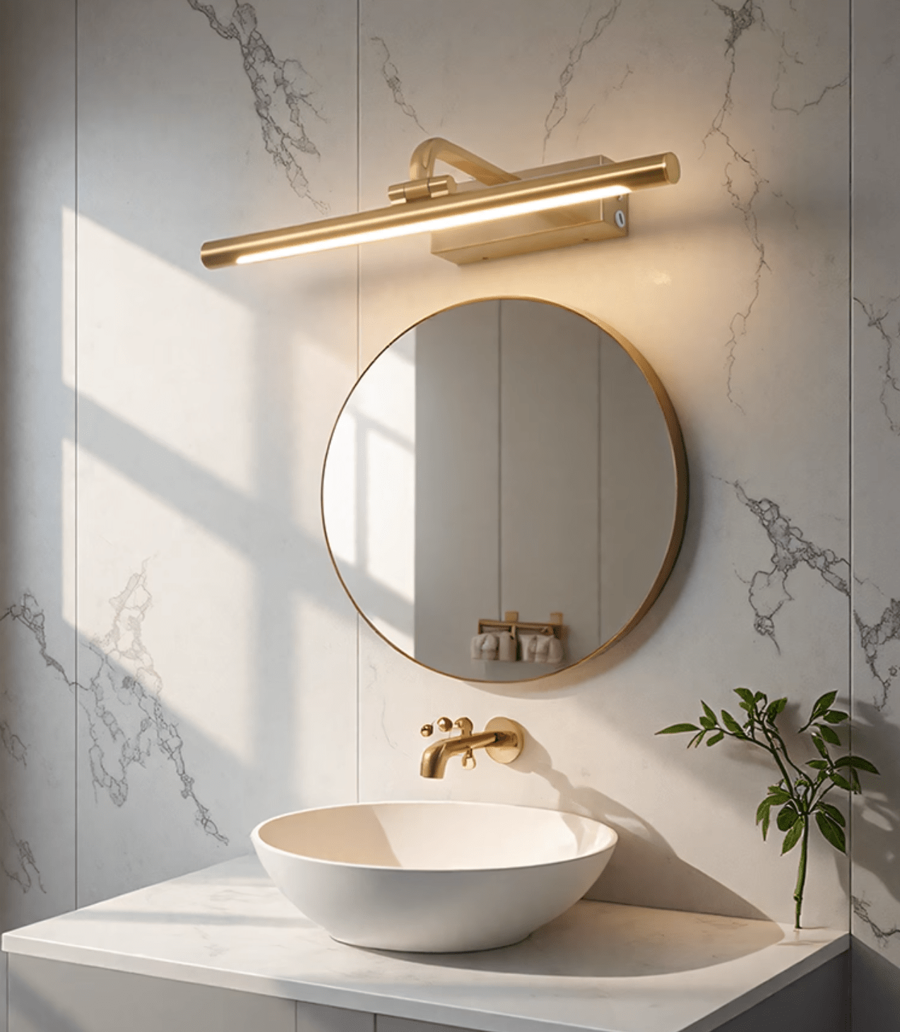 Brillan Frame 可充电壁灯——金色，暖光，约 8W–11W