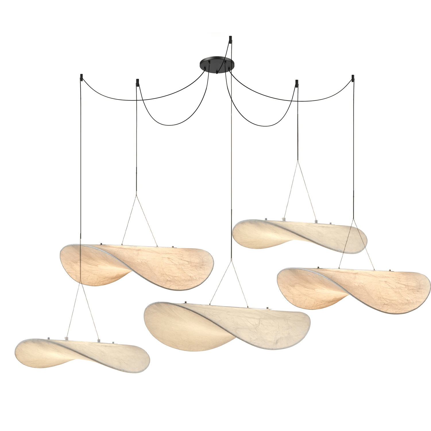 Tense Silk Pendant Light - Vakkerlight