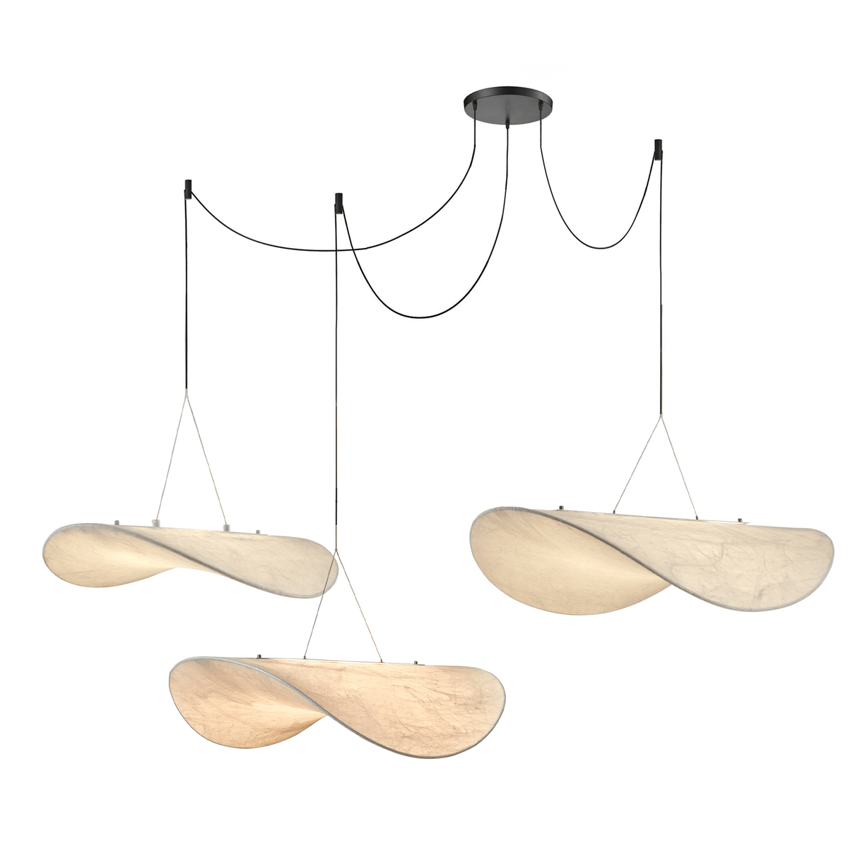 Tense Silk Pendant Light - Vakkerlight