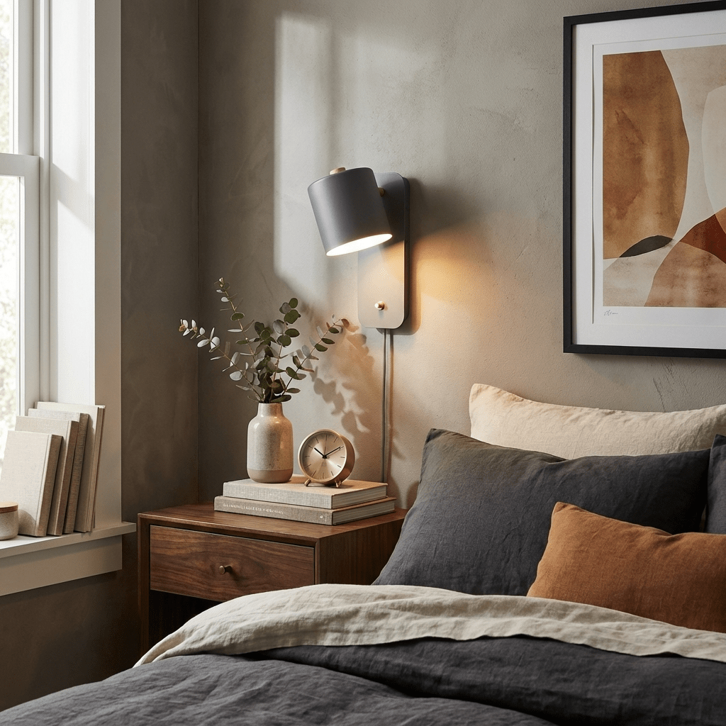 Plug In Cylinder Wall Light, Rotatable Shade