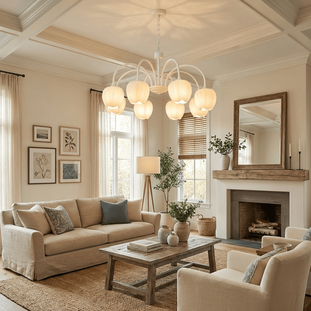 VKL-1002 Tulip Matcha Chandelier