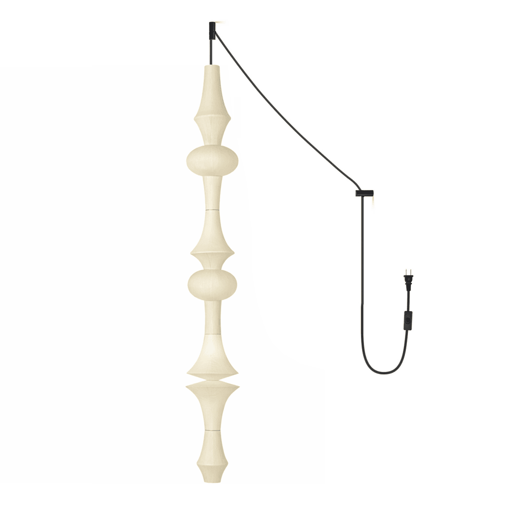 Washi Paper E Pendant Swag Light - Vakkerlight