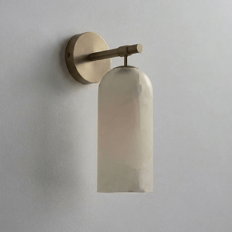 Alabaster Pillar Alabaster Wall Sconce - Vakkerlight