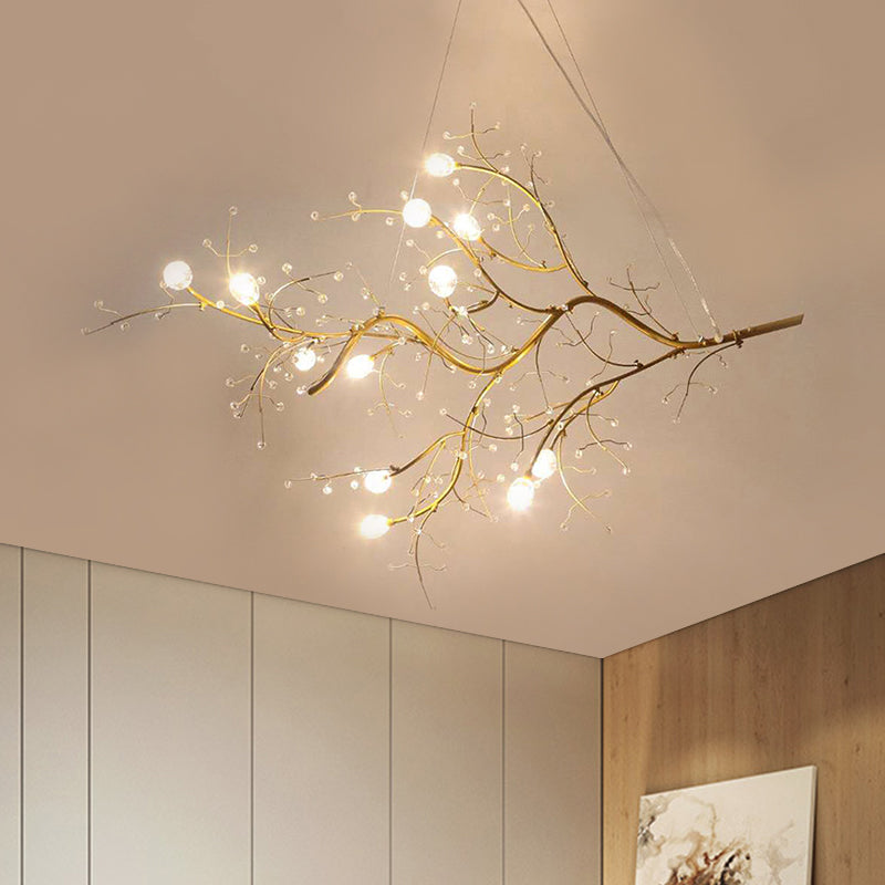 Olivia Art-déco-Pendelleuchte mit Zweigdesign — romantische Deckenleuchte