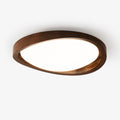 Walnut Curved Edge Ceiling Light - Vakkerlight