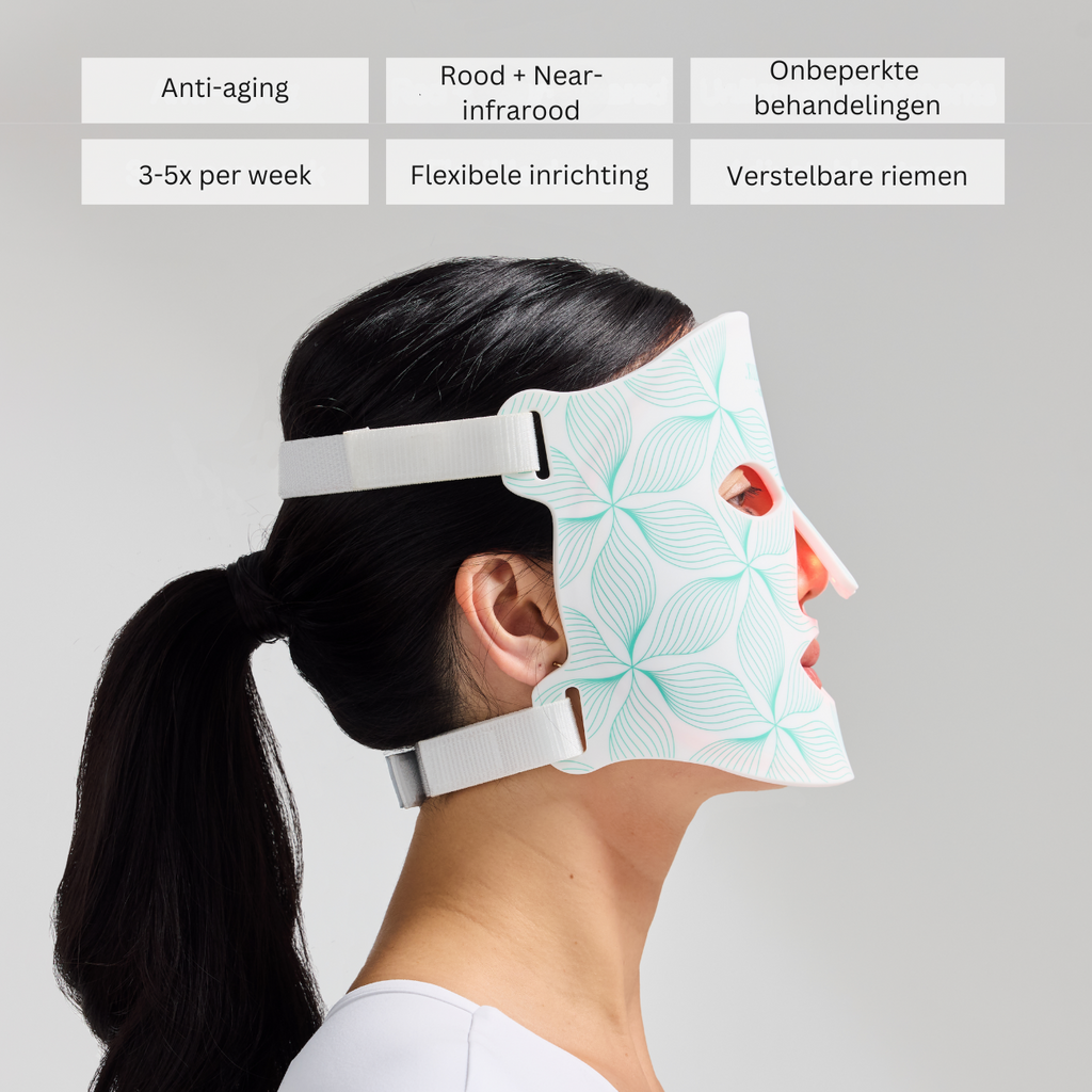 Vrimlo LED | Thérapie par lumière rouge | Masque facial | Masque infrarouge flexible !