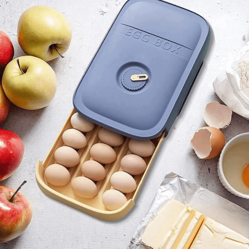 CoolNest Tazelik Göstergeli 18 ila 20 Yumurtalık Yumurta Çekmecesi Verimli Ev Aşçıları İçin