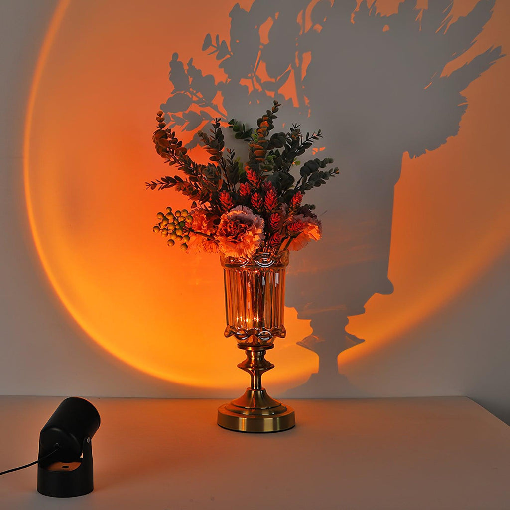 Compact LED Sunset Projection Light — Table Lamp