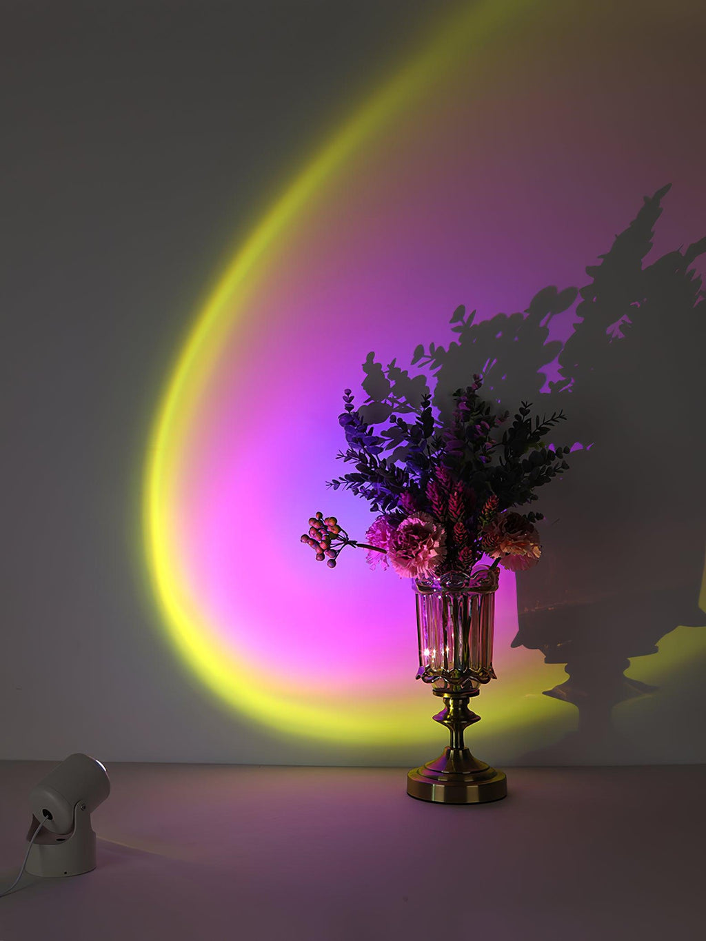 Compact LED Sunset Projection Light — Table Lamp