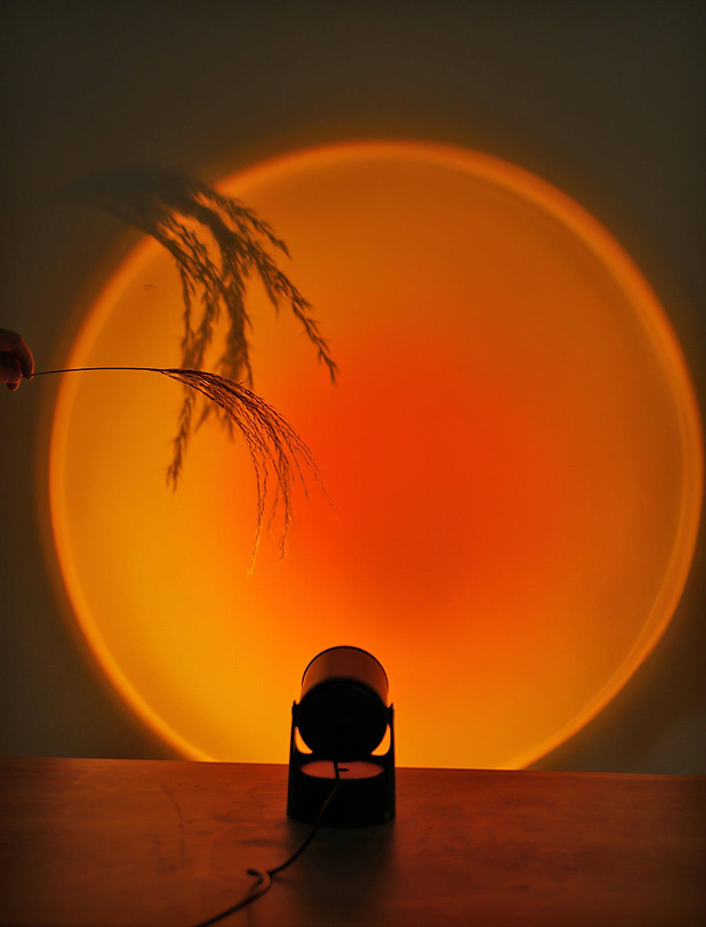 Compact LED Sunset Projection Light — Table Lamp