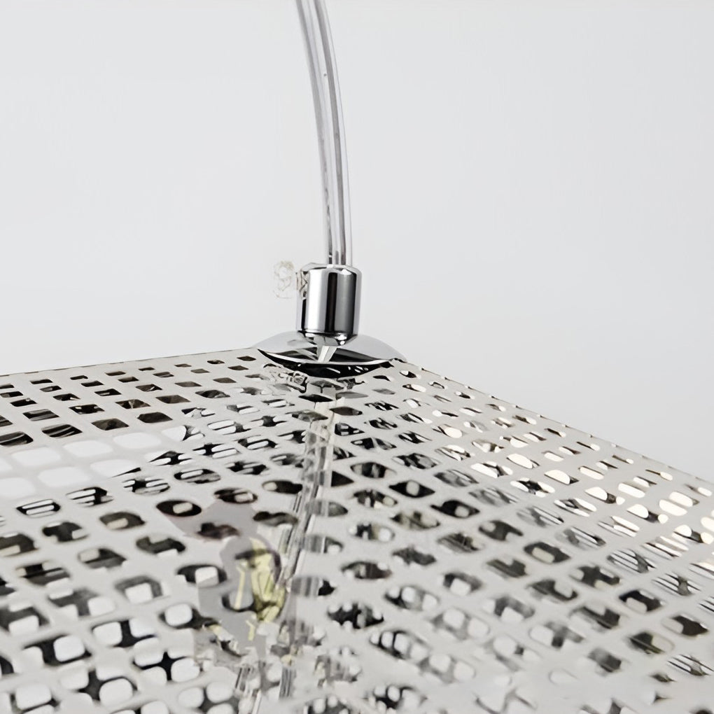 LumaCraft geometrická kulatá závěsná lampa z elektrolytického kovu