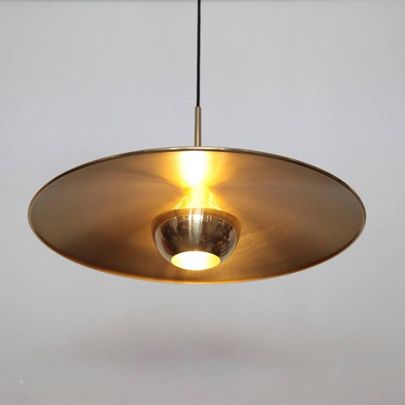 Pyra Gold Pendant Light — Minimalist Metal Design, LED Bulb Included