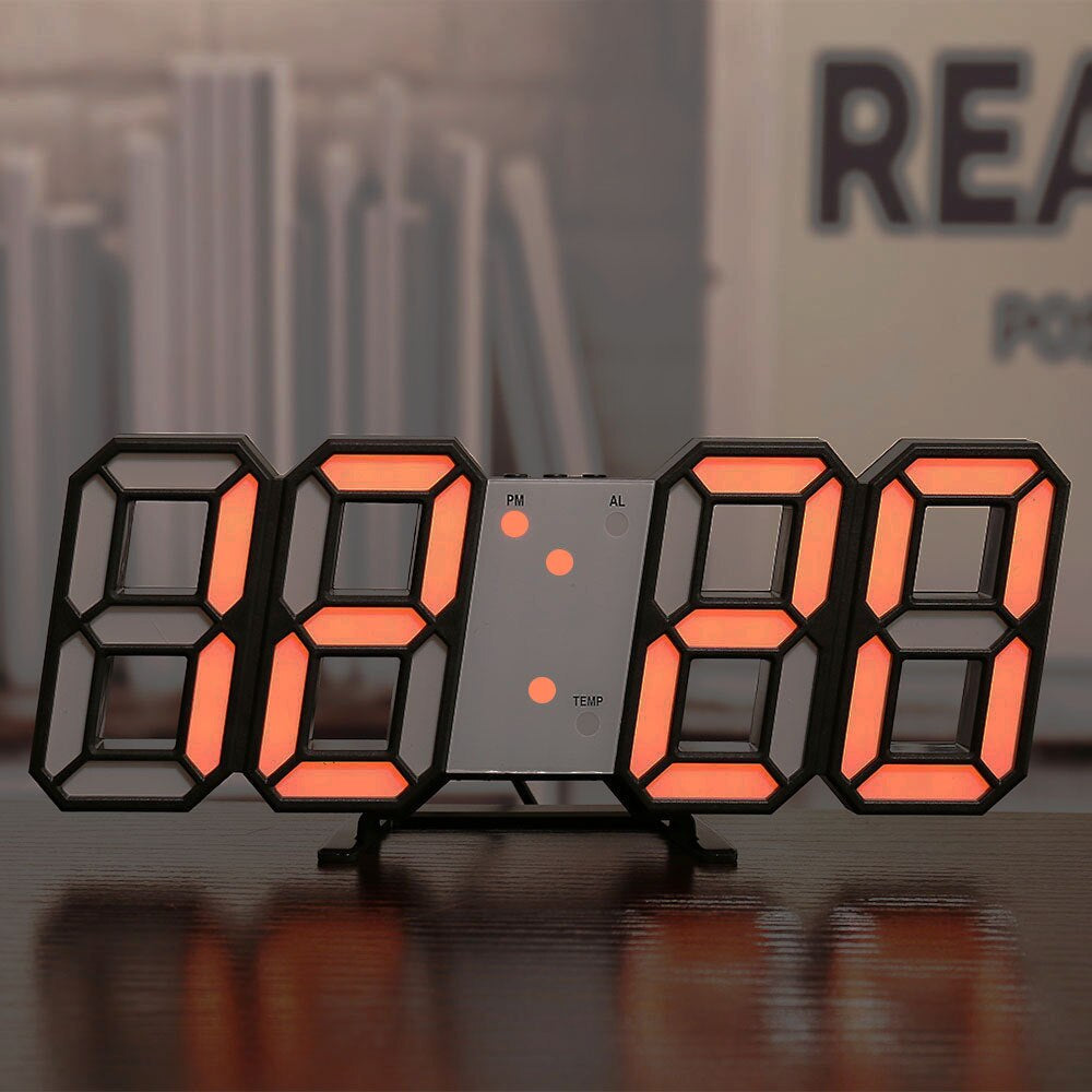 BrightGlow - Reloj de Pared Digital LED