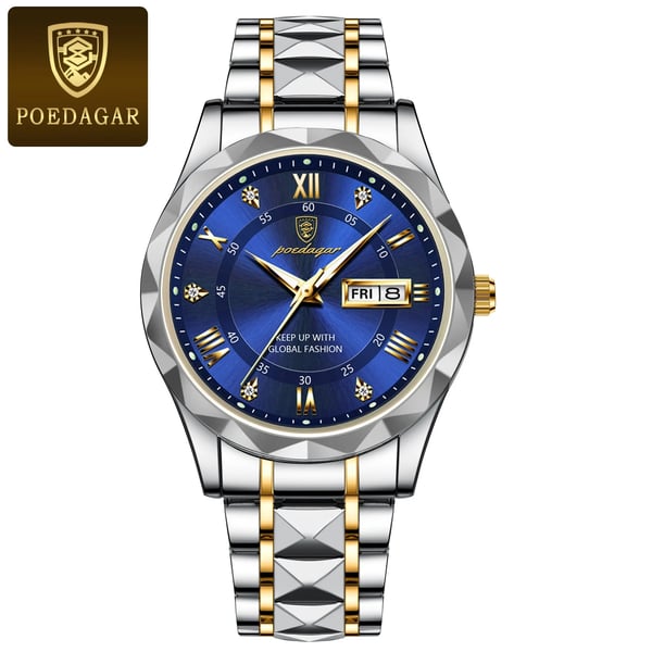 Reloj de pulsera de lujo impermeable AstraLux para hombre con función luminosa