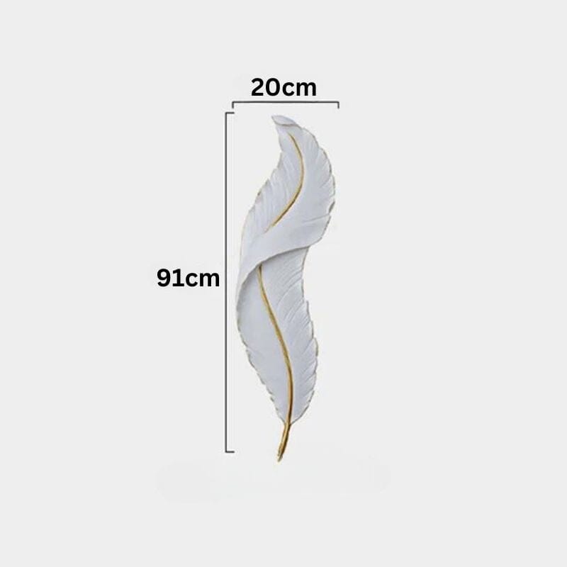 Nordisk LED-fjäder vägglampa