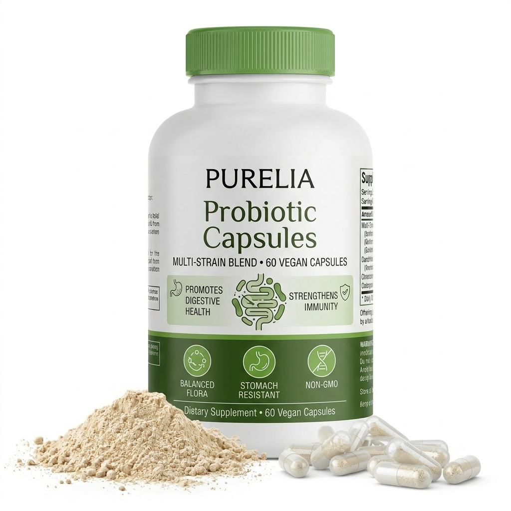 Gélules probiotiques multi-souches - 60 gélules végétaliennes résistantes à l’acidité gastrique