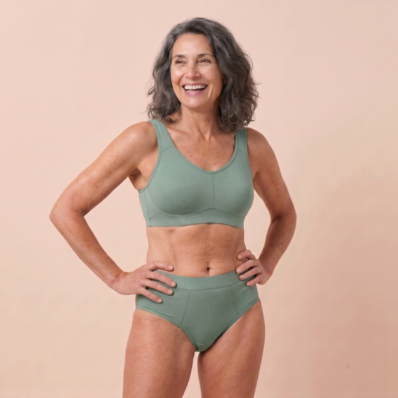 Leakproof Bamboo Hipster Underwear – Breathable, High-Cut, Sizes S–4XL