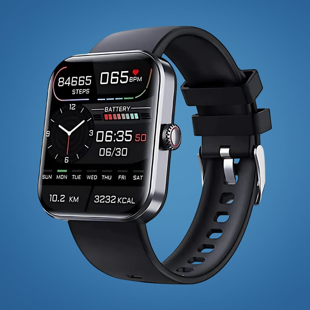 Montre GluGuard Glucose – Surveillance en Temps Réel, Suivi des Tendances et Alertes