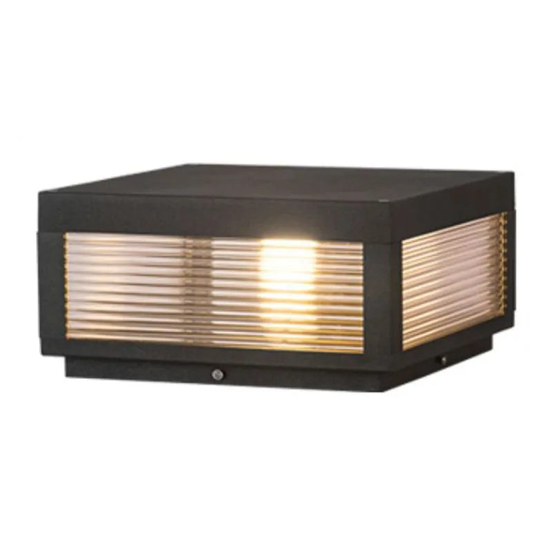Vetra Vintage LED Outdoor Light Post — Solid Metal Design