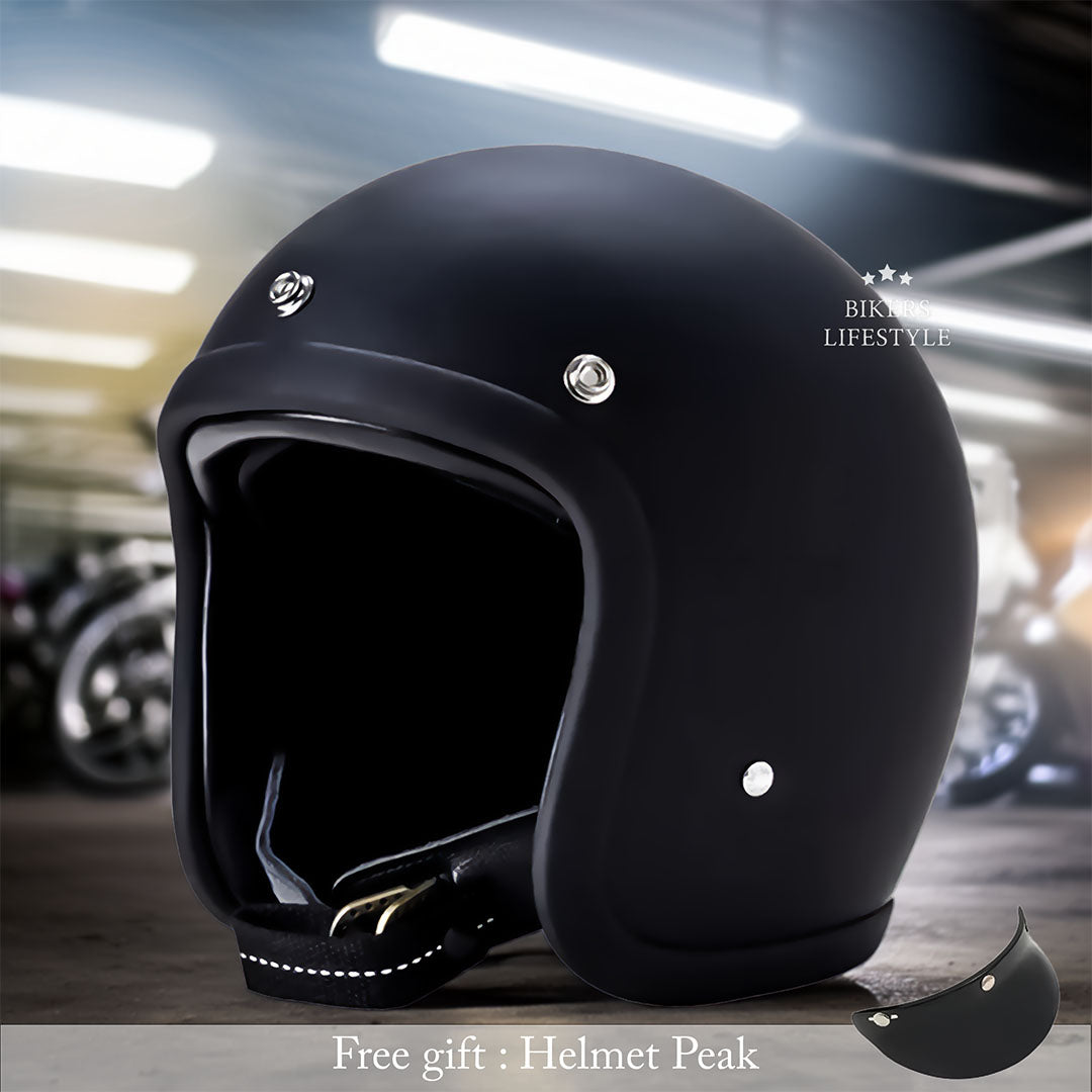 Casque de moto ancien profil bas certifié DOT et ECE