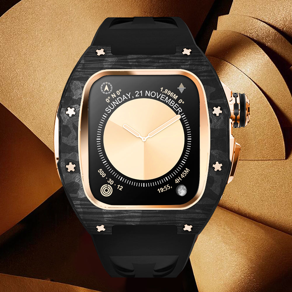 مجموعة ترقية غطاء ألياف الكربون RM7013 لساعة آبل S10