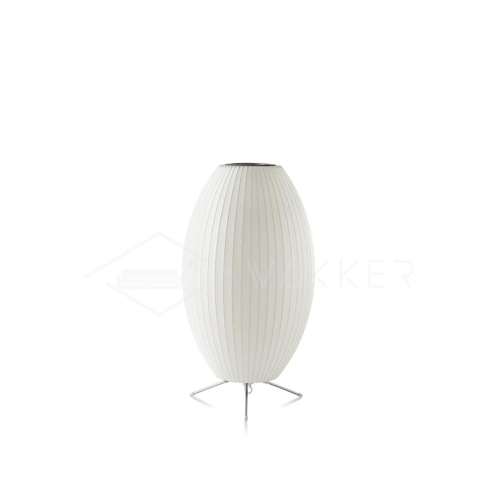 Sphere Form Table Lamp — Triangular Base, Warm Glow