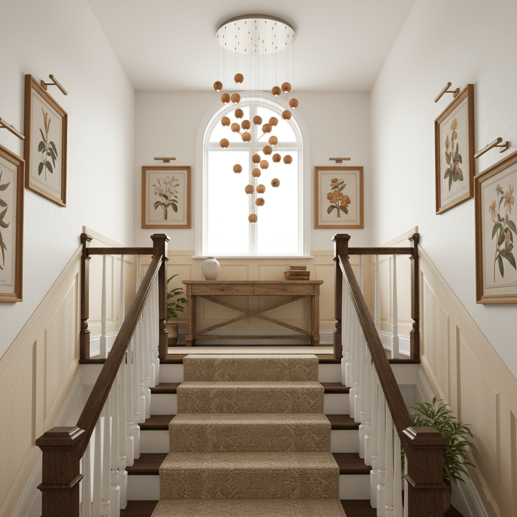 Wooden Sphere Cluster Pendant Light — Contemporary Ceiling Fixture