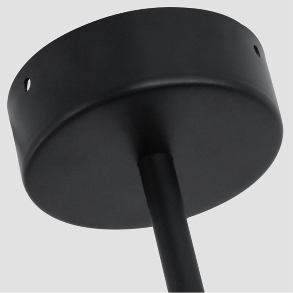 Aurea Lumen arany és fekete LED csillár nappaliba