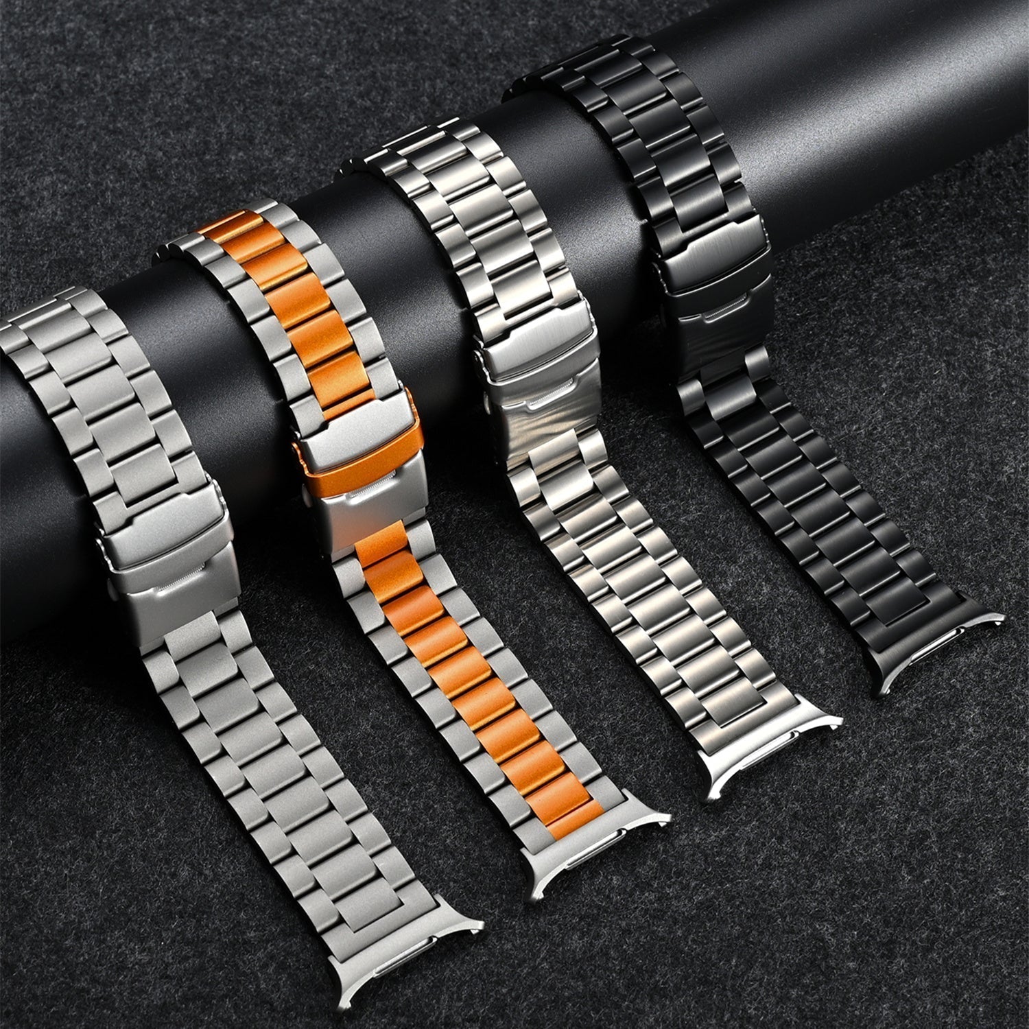Anel de Titânio Estilo Empresarial para Samsung Watch Ultra