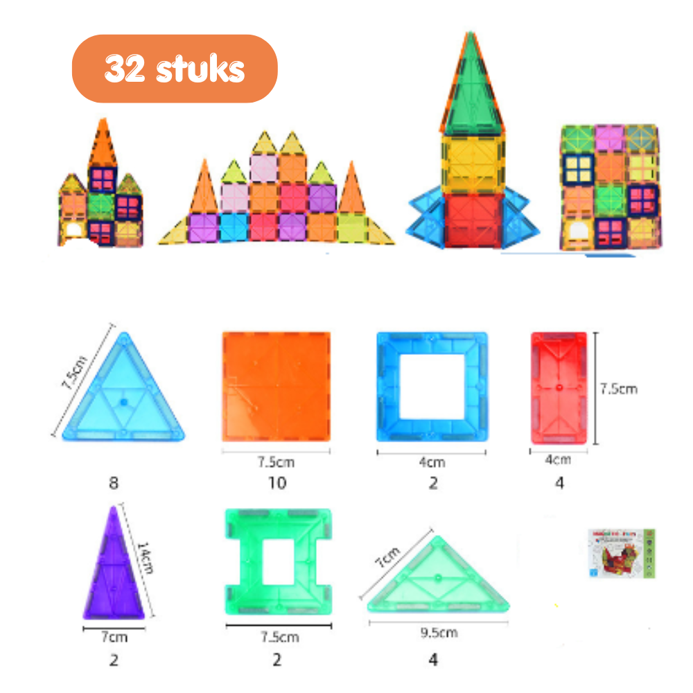 BuildYourWorld Magnetic Building Game