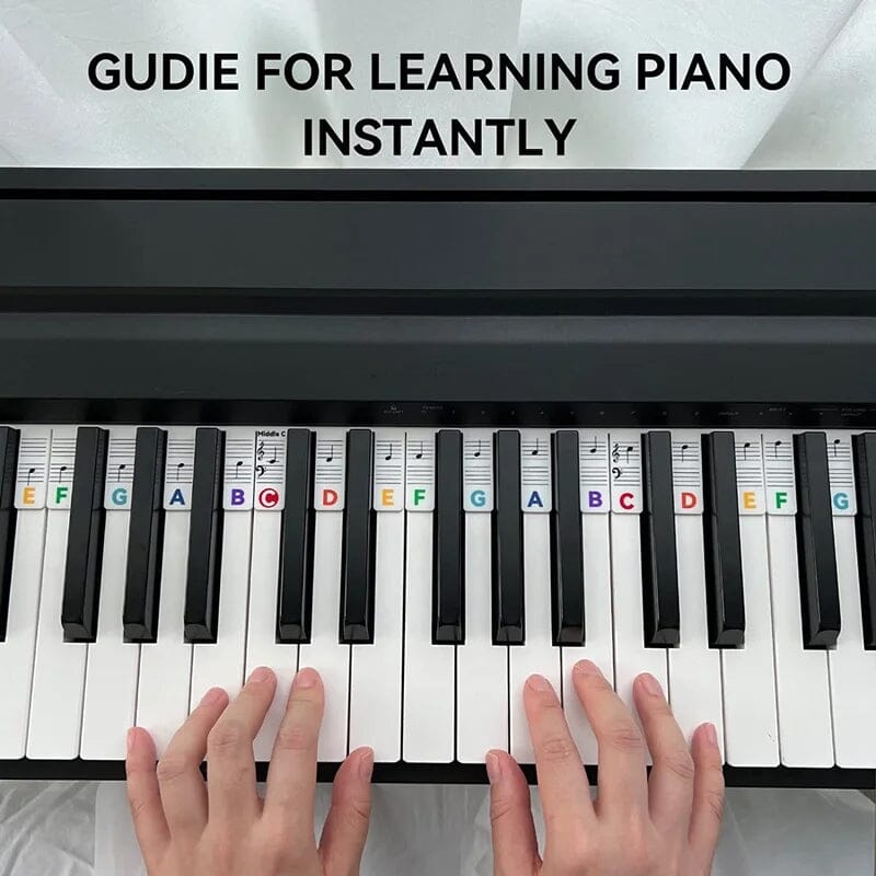 Etichette rimovibili per tasti di pianoforte KeyAssist per principianti