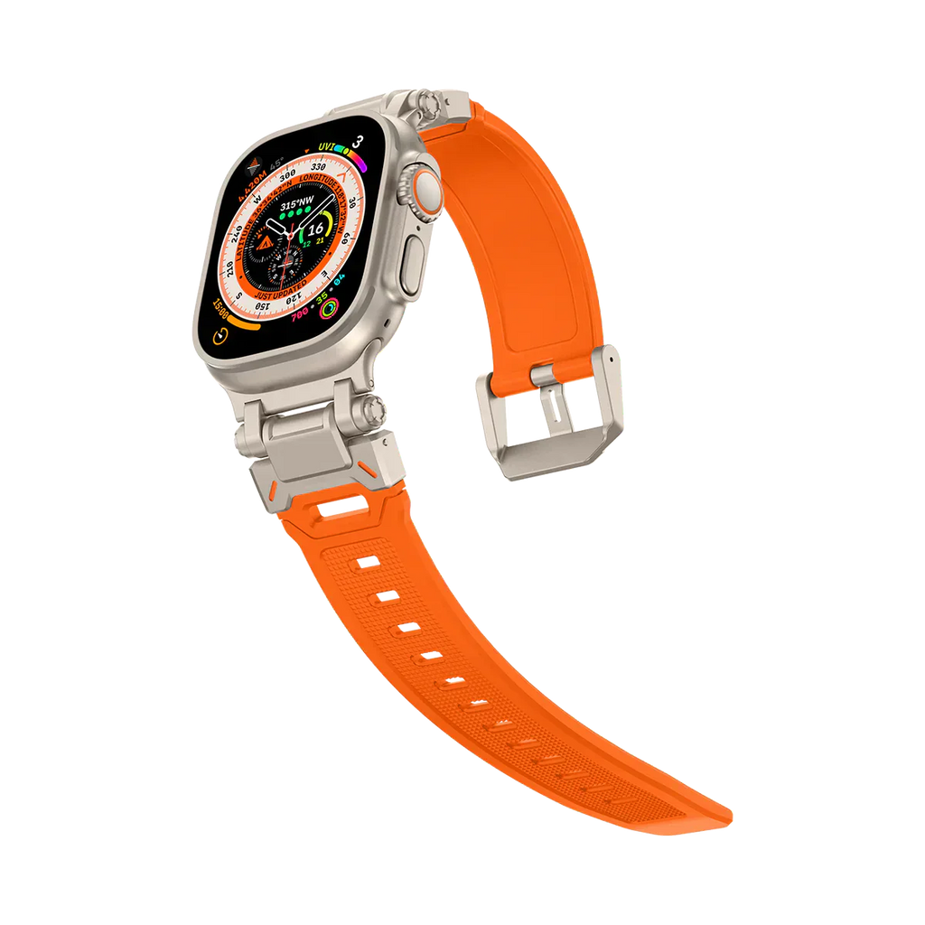 Új titán fém fej szilikon szíj Apple Watch-hoz