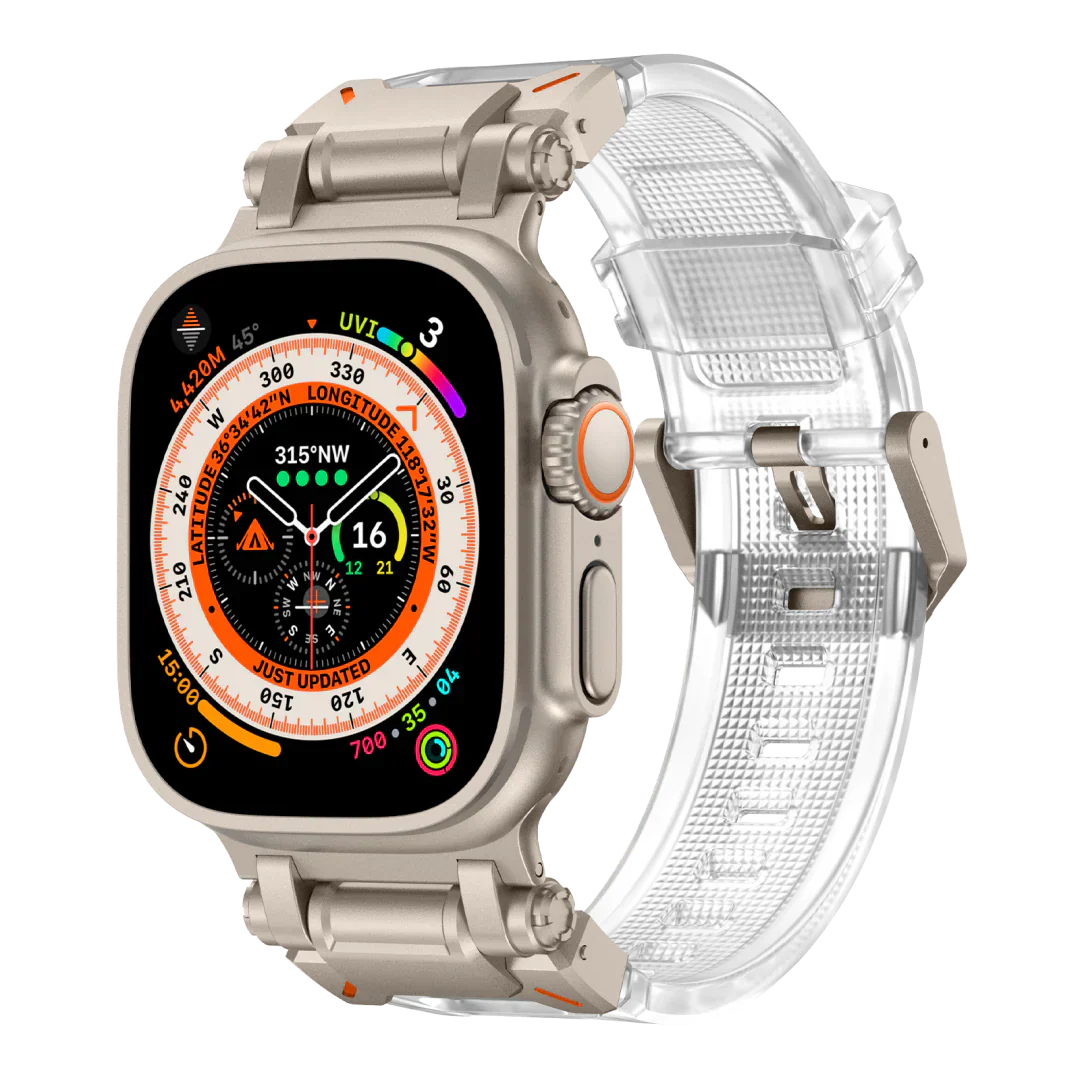 Új titán fém fej szilikon szíj Apple Watch-hoz