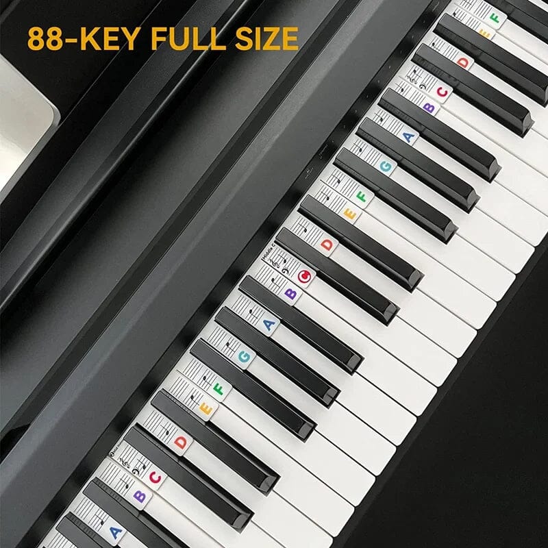Etichette rimovibili per tasti di pianoforte KeyAssist per principianti