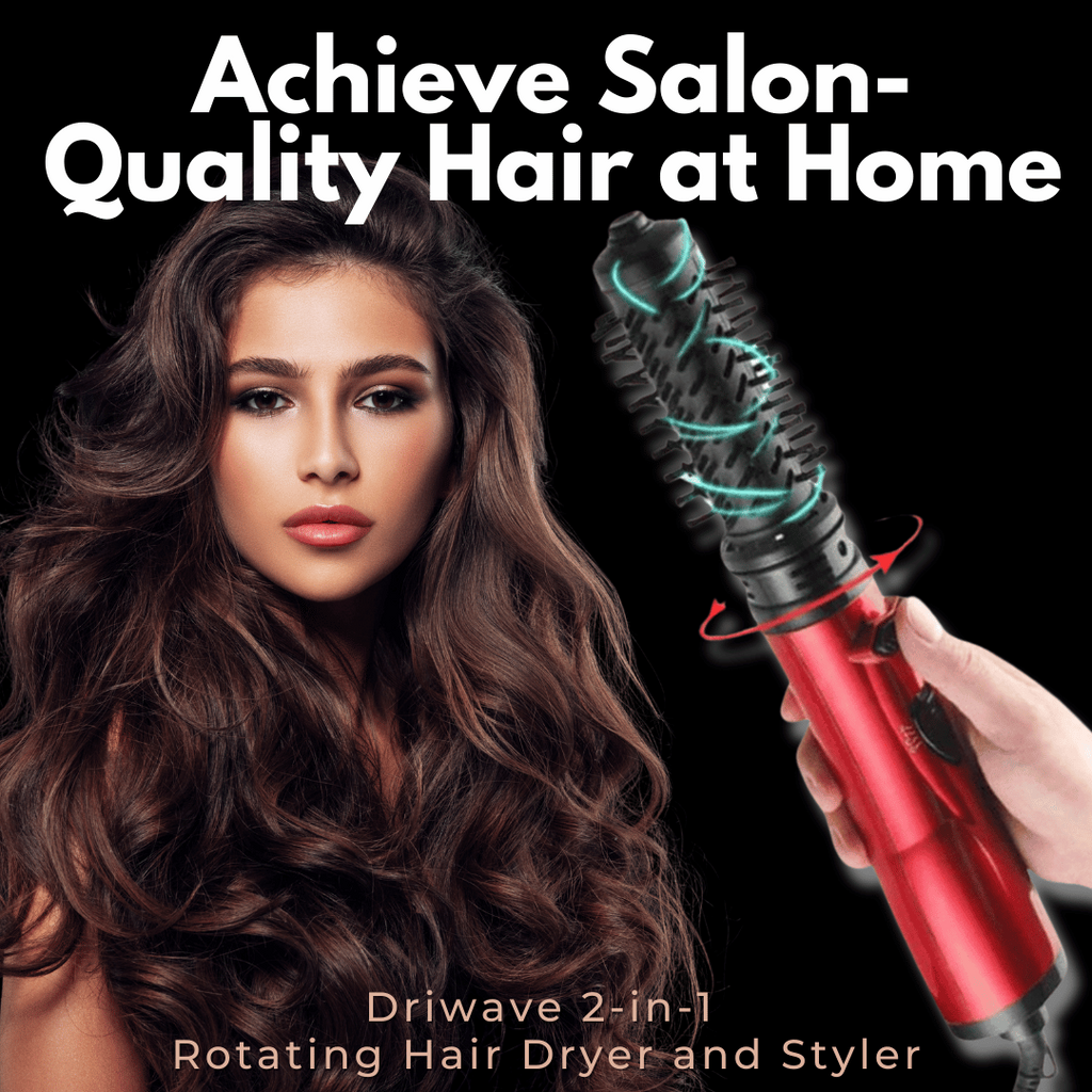 AeroGlow 3-in-1 rotierender Haartrockner und Styler mit Temperaturregelung für Locken