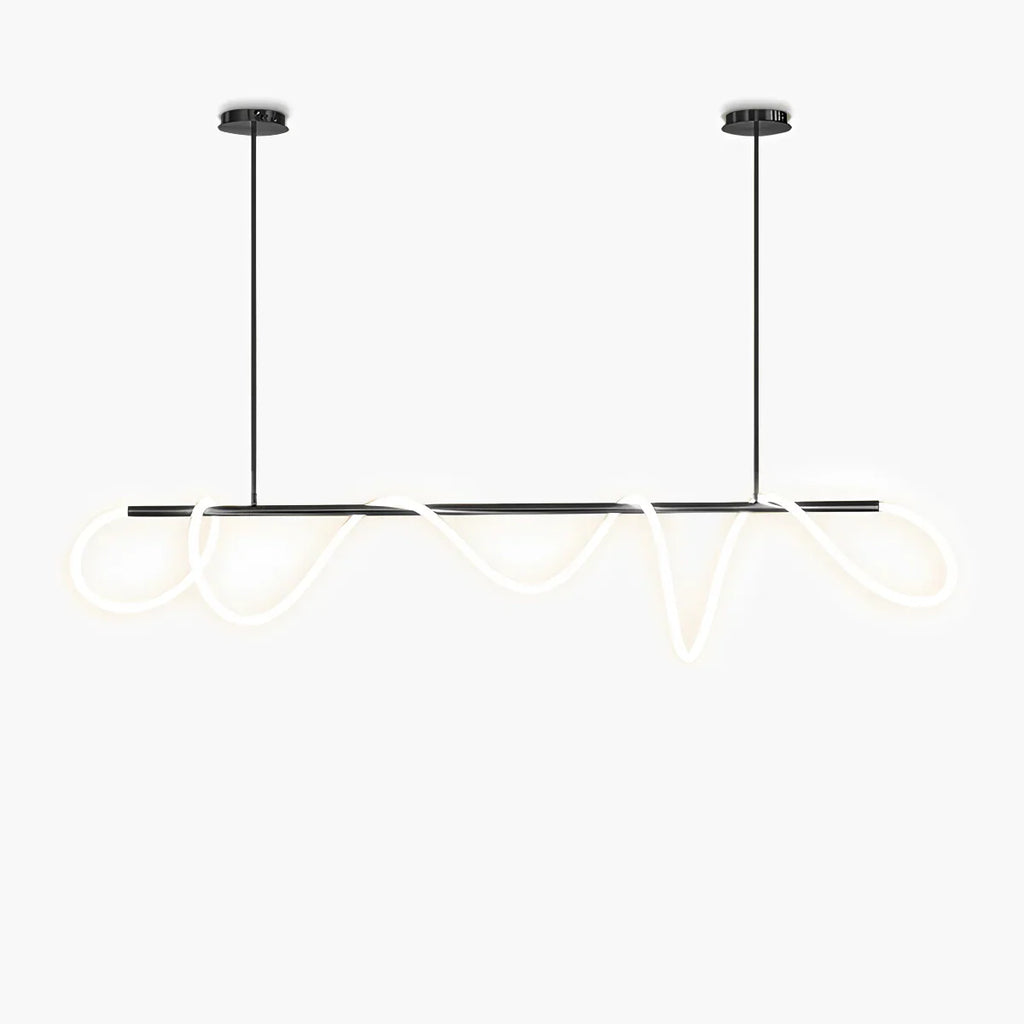 מנורת תלייה מודרנית עם צינור ארוך לד, לחדר אוכל - Orntli