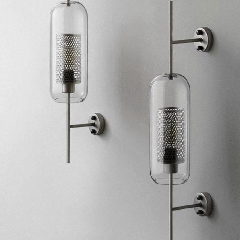 VeroLume Waben-Orb-Wandleuchte Gold Glas