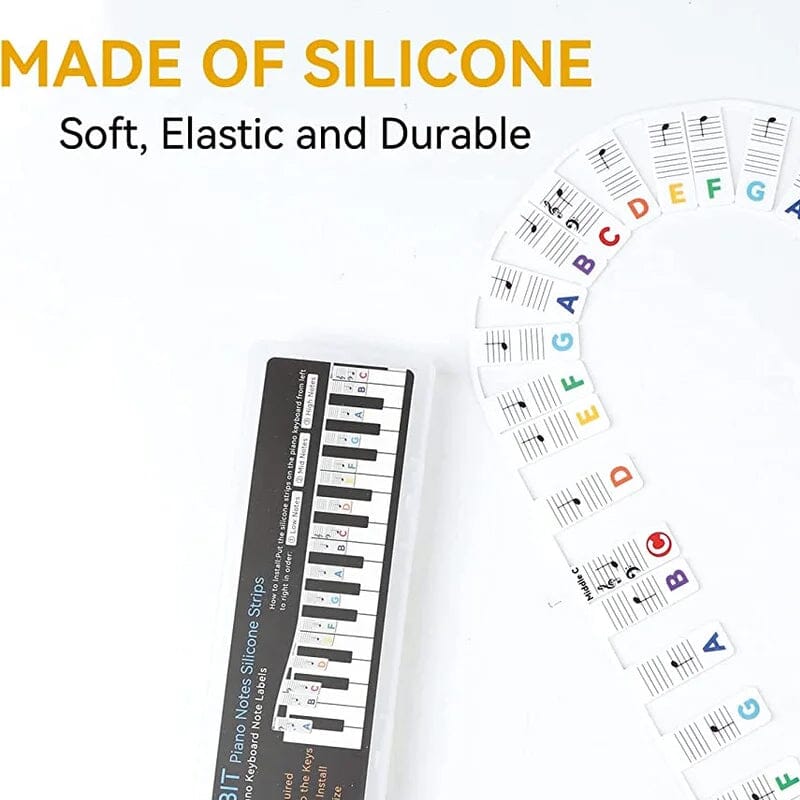 Etichette rimovibili per tasti di pianoforte KeyAssist per principianti