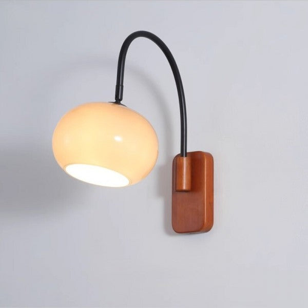 LumaQuell vegglampe khaki glass med tre aksent ambient glød