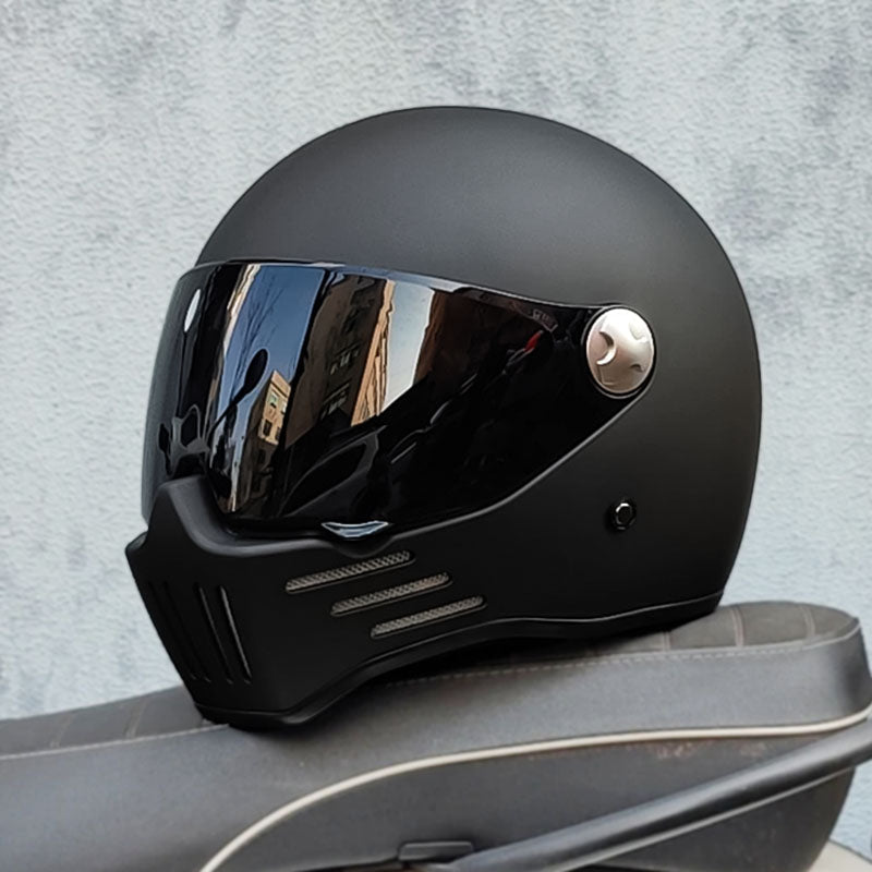 Full Face Cruiser Motorcycle Helmet | Dark Visor