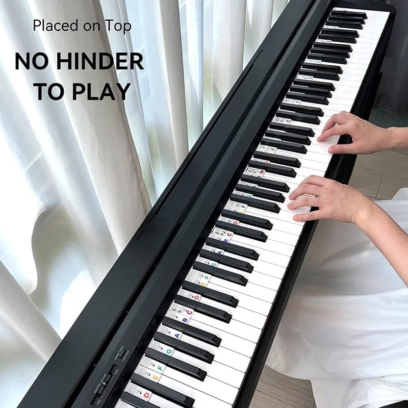 Etichette rimovibili per tasti di pianoforte KeyAssist per principianti