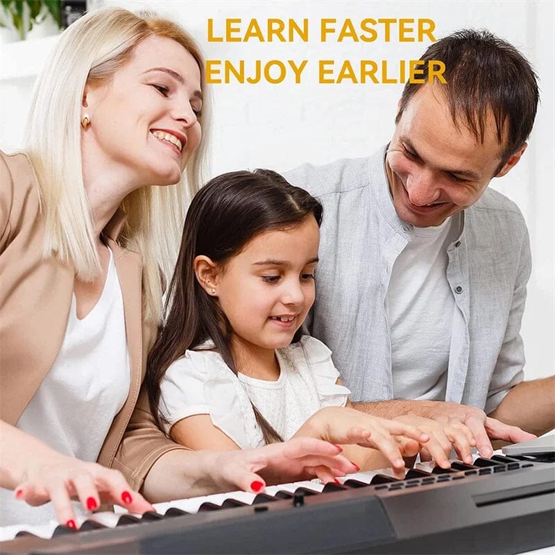Etichette rimovibili per tasti di pianoforte KeyAssist per principianti