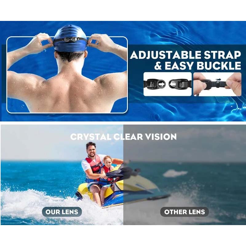 AquaVista 宽视野防雾成人游泳护目镜